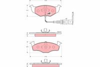 TRW GDB1586 - Juego de pastillas de freno - COTEC