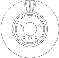 TRW DF6609S - Disco de freno - TRW SINGLE