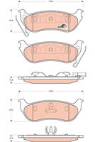 TRW GDB4139 - Juego de pastillas de freno - COTEC