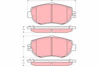 TRW GDB1241 - Juego de pastillas de freno