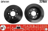 TRW DF4191 - Disco de freno