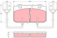 TRW GDB902 - Juego de pastillas de freno