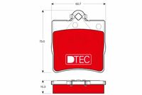 TRW GDB1335DTE - Juego de pastillas de freno - DTEC COTEC