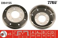 TRW DB4155 - Tambor de freno