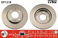 TRW DF1218 - Disco de freno