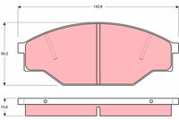 TRW GDB351 - Juego de pastillas de freno