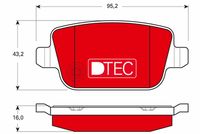 TRW GDB1732DTE - Juego de pastillas de freno - DTEC COTEC