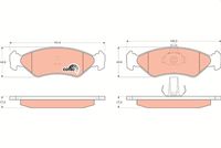 TRW GDB1221 - Juego de pastillas de freno - COTEC