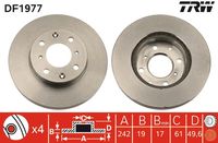 TRW DF1977 - Disco de freno