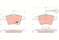 TRW GDB1651 - Juego de pastillas de freno - COTEC