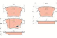 TRW GDB1665 - Juego de pastillas de freno - COTEC