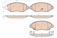 TRW GDB2006 - Juego de pastillas de freno - COTEC