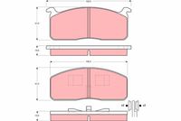 TRW GDB233 - Juego de pastillas de freno