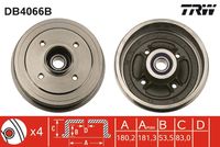 TRW DB4066B - Tambor de freno