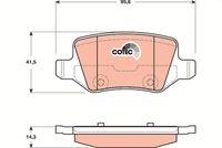 TRW GDB1481 - Juego de pastillas de freno - COTEC