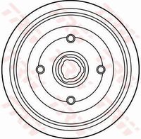TRW DB4161 - Lado de montaje: Eje trasero<br>año construcción desde: 08/1989<br>H tamb. freno total [mm]: 81<br>Diámetro exterior del tambor de freno [mm]: 220<br>Rosca 1: M14 x 1,5<br>Diámetro de tambor [mm]: 200<br>Rebajado máx. tambor de freno [mm]: 201<br>H tamb. freno interna [mm]: 52<br>Número de orificios: 4<br>corona de agujeros - Ø [mm]: 108<br>Artículo complementario / información complementaria 2: con apoyo<br>Artículo complementario / información complementaria 2: sin anillo sensor ABS<br>SVHC: No hay información disponible, diríjase al fabricante.<br>