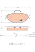 TRW GDB1745 - Juego de pastillas de freno - COTEC