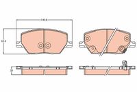 TRW GDB3629 - Lado de montaje: Eje delantero<br>año construcción desde: 02/2016<br>año construcción hasta: 10/2016<br>Restricción de fabricante: MANDO<br>Ancho [mm]: 117<br>Altura [mm]: 48,4<br>Espesor/grosor 1 [mm]: 15,7<br>Espesor/grosor 2 [mm]: 14,9<br>Contacto avisador de desgaste: con avisador acústico de desgaste<br>Homologación: E9 90R-01120/2799<br>SVHC: No hay información disponible, diríjase al fabricante.<br>