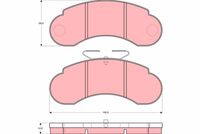TRW GDB1114 - Juego de pastillas de freno