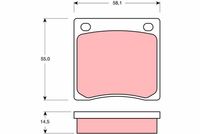 TRW GDB126 - Juego de pastillas de freno