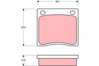 TRW GDB168 - Juego de pastillas de freno