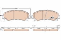 TRW GDB3545 - Juego de pastillas de freno - COTEC