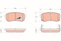 TRW GDB3370 - Juego de pastillas de freno - COTEC