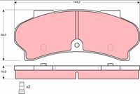 TRW GDB164 - Juego de pastillas de freno