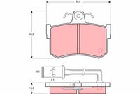 TRW GDB486 - Juego de pastillas de freno