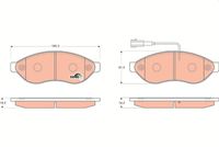 TRW GDB1681 - Juego de pastillas de freno - COTEC