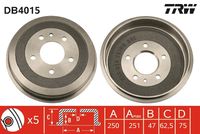 TRW DB4015 - Tambor de freno