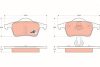 TRW GDB1389 - Juego de pastillas de freno - COTEC