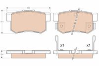 TRW GDB3175 - Juego de pastillas de freno - COTEC