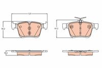 TRW GDB2179 - Lado de montaje: Eje delantero<br>Número de PR: 1ZH<br>para diámetro disco de freno [mm]: 276<br>Restricción de fabricante: MANDO<br>Ancho [mm]: 146<br>Altura [mm]: 61,7<br>Espesor [mm]: 17,8<br>Contacto avisador de desgaste: no preparado para indicador de desgaste<br>Homologación: E990R-02A0107/4654<br>SVHC: No hay información disponible, diríjase al fabricante.<br>