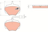 TRW GDB976 - Juego de pastillas de freno - COTEC