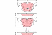 TRW GDB1527 - Juego de pastillas de freno - COTEC