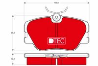 TRW GDB818DTE - Juego de pastillas de freno - DTEC COTEC