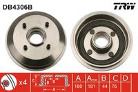 TRW DB4306B - Tambor de freno