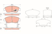 TRW GDB3375 - Juego de pastillas de freno - COTEC