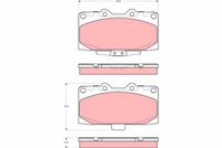 TRW GDB3307 - Juego de pastillas de freno