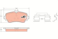 TRW GDB1293 - Juego de pastillas de freno - COTEC