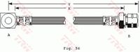 TRW PHD243 - Lado de montaje: Eje trasero<br>Lado de montaje: izquierda<br>Lado de montaje: derecha<br>Restricción de fabricante: DELCO<br>Longitud [mm]: 235<br>Rosca 1: M10x1<br>Tipo de rosca: Rosca interior<br>