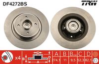 TRW DF4272BS - Disco de freno