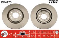 TRW DF4475 - Disco de freno