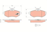 TRW GDB1495 - Juego de pastillas de freno - COTEC