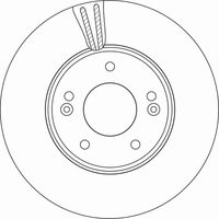 TRW DF6966 - Lado de montaje: Eje delantero<br>Tamaño de llanta [pulgada]: 16,0<br>Tipo de disco de frenos: ventilado<br>Diámetro exterior [mm]: 305<br>Espesor de disco de frenos [mm]: 25<br>Espesor mínimo [mm]: 23<br>Número de orificios: 5<br>Medida de rosca: 12,6<br>corona de agujeros - Ø [mm]: 114,2<br>Altura [mm]: 46,6<br>Diámetro de centrado [mm]: 69<br>Color: negro<br>Superficie: barnizado<br>Homologación: E1 90R-02 C0176/0648<br>SVHC: No hay información disponible, diríjase al fabricante.<br>