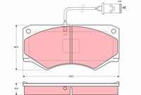 TRW GDB1248 - Juego de pastillas de freno