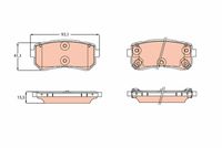 TRW GDB3641 - Juego de pastillas de freno