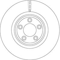 TRW DF6223S - Lado de montaje: Eje trasero<br>Diámetro exterior [mm]: 326<br>Diámetro de centrado [mm]: 64,5<br>Tipo de disco de frenos: ventilación interna<br>Altura [mm]: 38<br>Número de orificios: 5<br>Superficie: revestido<br>Espesor de disco de frenos [mm]: 20<br>Espesor mínimo [mm]: 18<br>