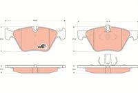 TRW GDB1559 - Juego de pastillas de freno - COTEC
